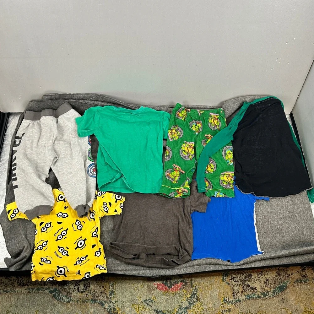 Boys Graphic Clothing Lot 7pc Minions Paw Patrol Marvel TMNT Pink Floyd 18M-4T